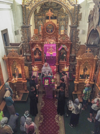 Liturgie dans la paroisse orthodoxe Sainte-Xenia de Faro (Portugal)