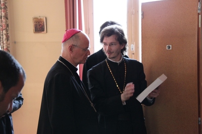 Visite au séminaire de Mgr Gérard Daucourt Visite au séminaire de Mgr Gérard Daucourt