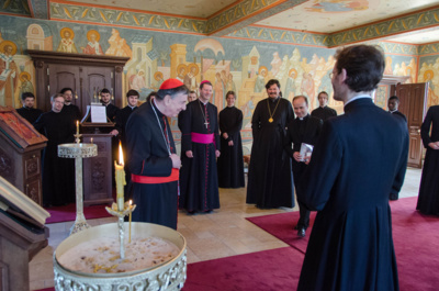 Le cardinal Kurt Koch, président du Conseil pontifical pour la promotion de l'unité des chrétiens, a rendu visite à notre Séminaire