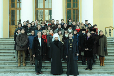 Des étudiants de Sciences-Po Paris en visite au Département des relations extérieures de l'Eglise russe