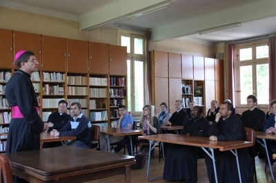 Mgr Eric de Moulins-Beaufort a donné une conférence au séminaire