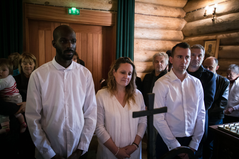 Première liturgie de Pâques et baptême de Michaël, Sandrine et Florian