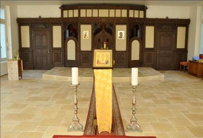 Installation d'une nouvelle iconostase dans la chapelle du séminaire
