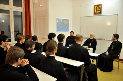 Le recteur de l'académie de théologie de Moscou a rendu visite au Séminaire orthodoxe russe en France