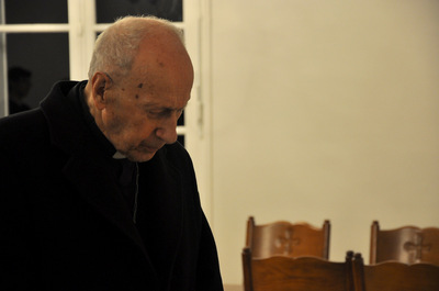 Visite au séminaire du cardinal Roger Etchegaray Visite au séminaire du cardinal Roger Etchegaray