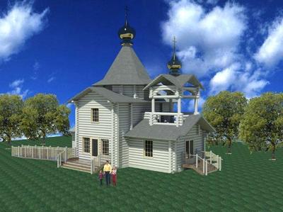 Un article du Parisien sur la construction d'une église en bois russe dans le parc du séminaire