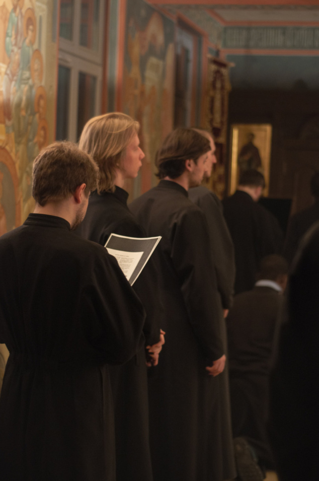 Grandes complies avec le canon de saint André de Crète dans la chapelle du séminaire (reportage photo)