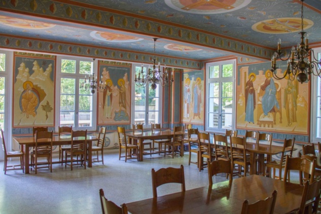 Les fresques dans le réfectoire du séminaire: présentation de ce magnifique ensemble iconographique Les fresques dans le réfectoire du séminaire: présentation de ce magnifique ensemble iconographique