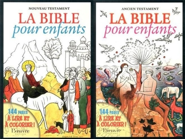 Bible pour enfants à colorier avec les textes d'Alain Durel d'après l'Ecriture sainte