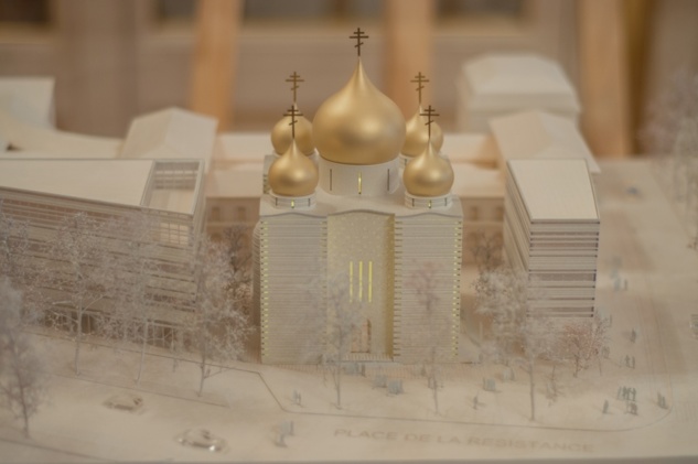 Le projet de la nouvelle église et du centre culturel et spirituel  russe à Paris a été présenté au public