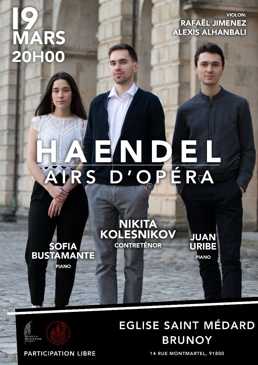 Concert à Saint-Médard de Brunoy de notre élève Nikita Kolesnikov