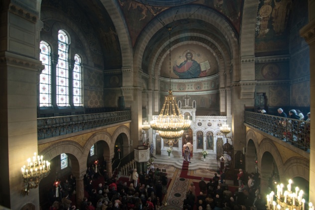 Des séminaristes ont participé à la liturgie du Triomphe de l'orthodoxie à l'église grecque de Paris