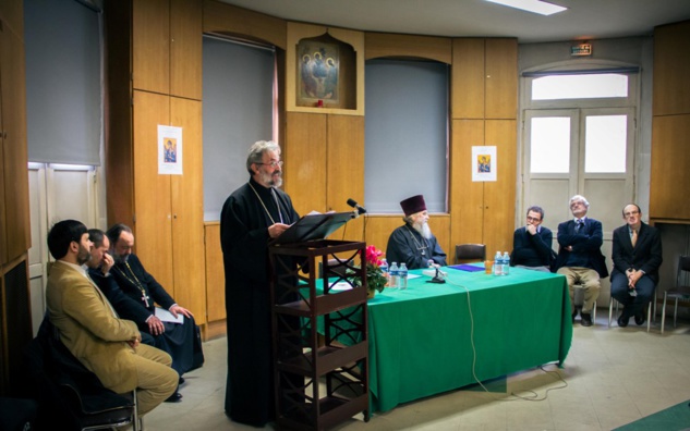 Des représentants du Séminaire ont assisté à la séance solennelle de l'Institut Saint-Serge à Paris