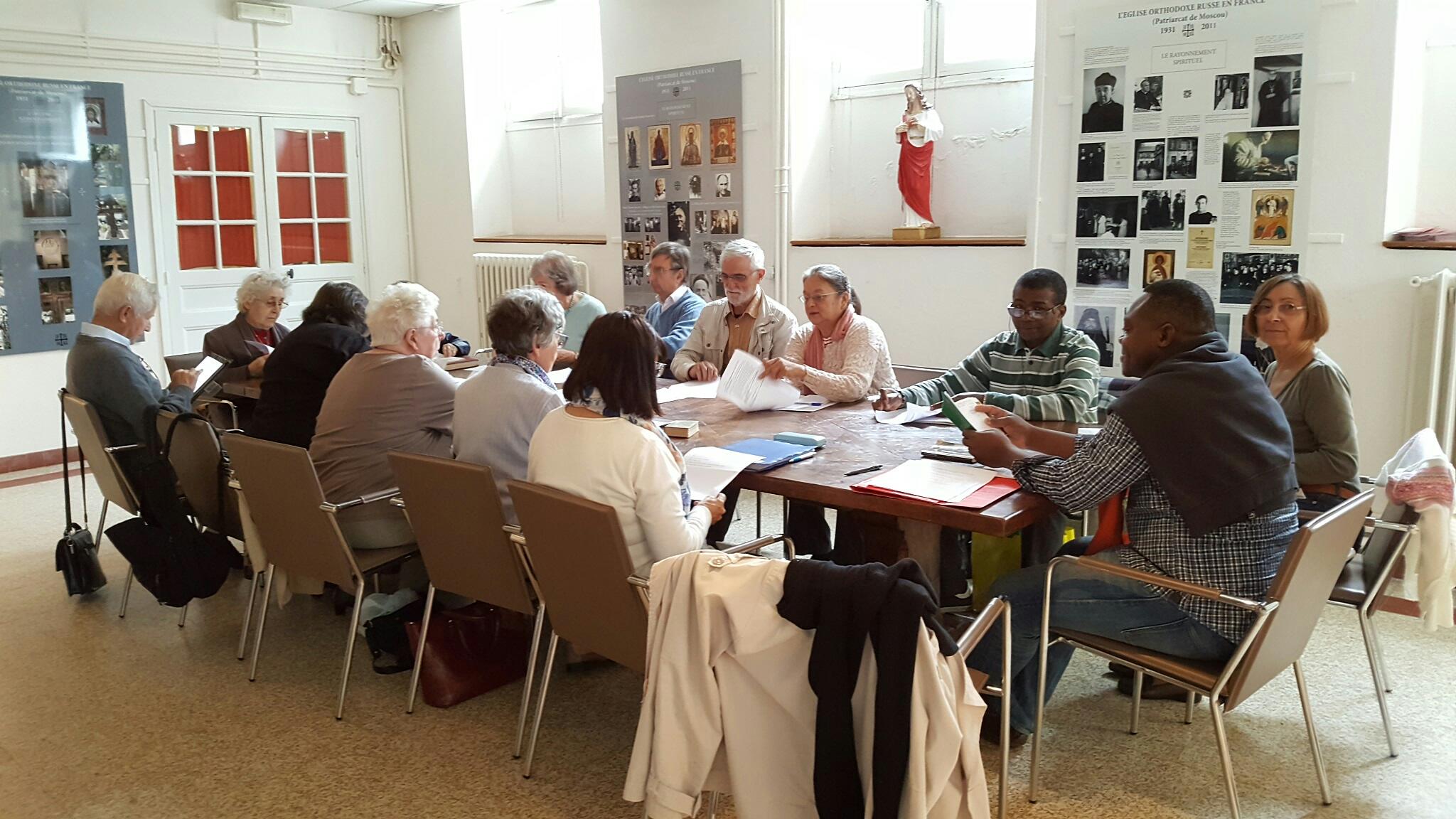 Le service du catéchuménat du secteur Brunoy-Val d’Yerres a passé une journée au séminaire