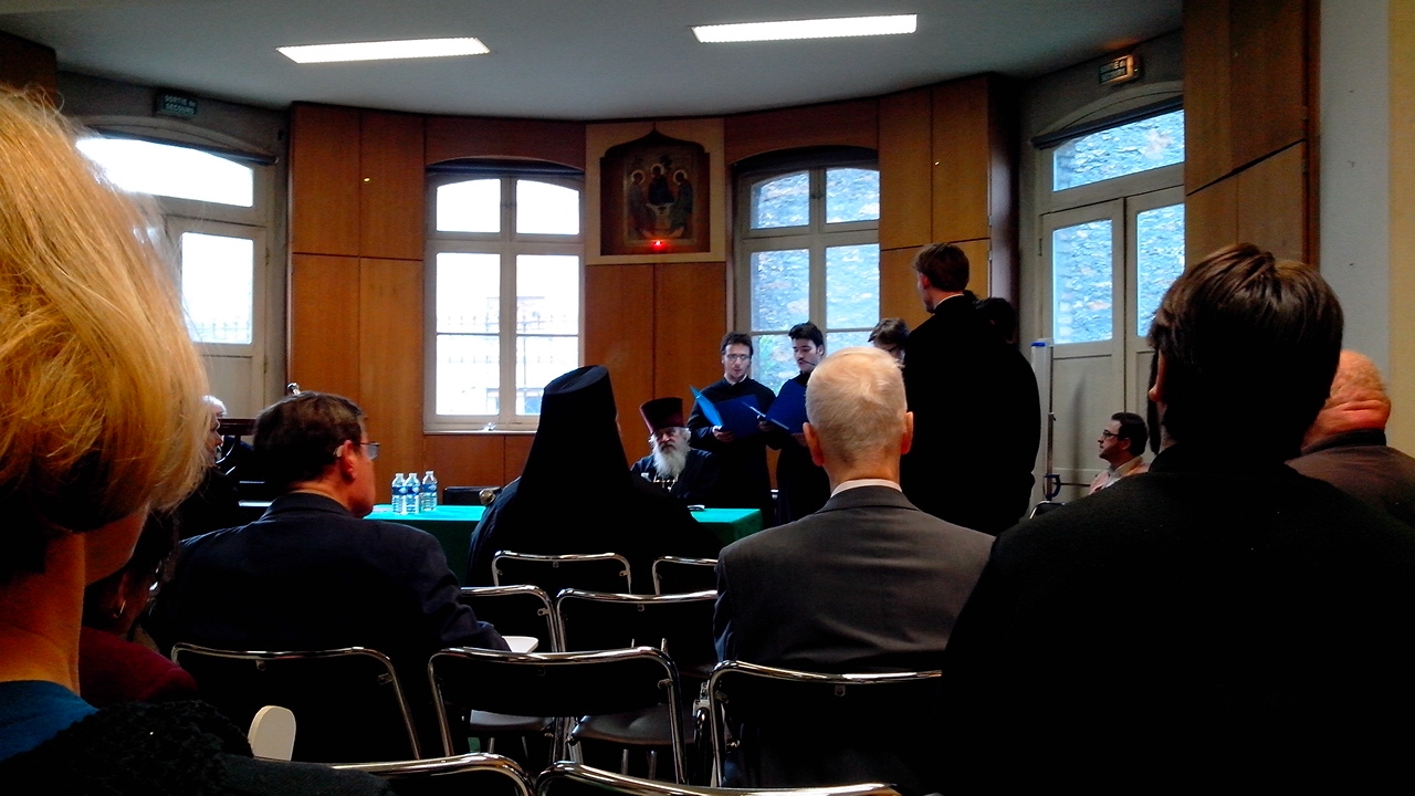 Des représentants du Séminaire ont assisté à la séance solennelle de l'Institut Saint-Serge à Paris