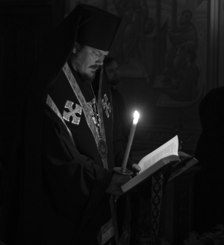 Mgr Nestor a présidé au séminaire les complies avec la lecture du canon de saint André de Crète