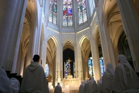 Les séminaristes ont rendu visite à l'église parisienne des Fraternités monastiques de Jérusalem