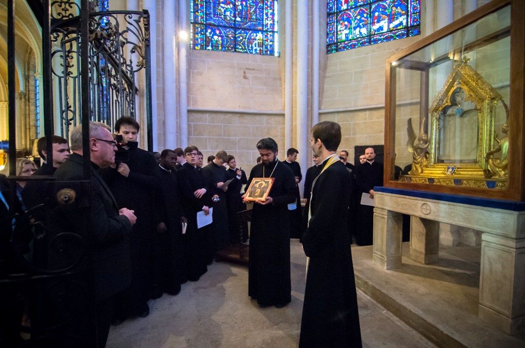 Pèlerinage à Chatres avec les séminaristes de Saint-Pétersbourg