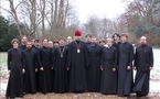 Célébation de la liturgie pontificale avant le début des vacances d'hiver au séminaire
