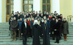 Des étudiants de Sciences-Po Paris en visite au Département des relations extérieures de l'Eglise russe