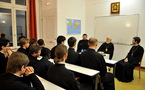 Le recteur de l'académie de théologie de Moscou a rendu visite au Séminaire orthodoxe russe en France