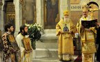 Le recteur et les séminaristes ont participé à la liturgie le dimanche du Triomphe de l'Orthodoxie à l'église grecque de Paris
