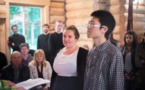 Pentecôte 2016: chrismation de deux adultes et visite des membres du mouvement "Communion et Libération" Pentecôte 2016: chrismation de deux adultes et visite des membres du mouvement "Communion et Libération"