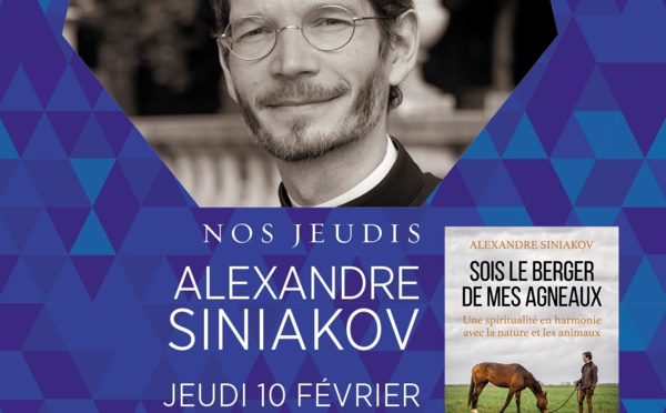 Présentation à La Procure de Paris du nouveau livre d'Alexandre Siniakov, "Sois le berger de mes agneaux"